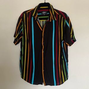 Striped Casual Button Up